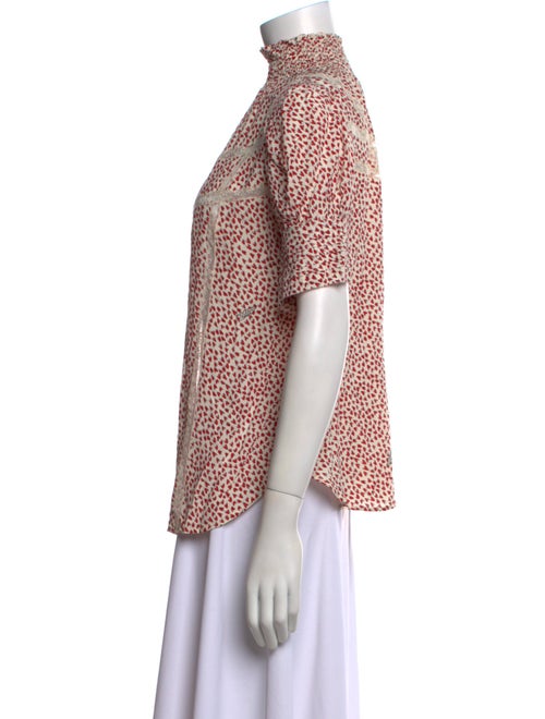 Zadig & Voltaire Printed Mock Neck Blouse