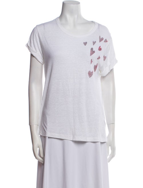 Zadig & Voltaire Linen Scoop Neck T-Shirt