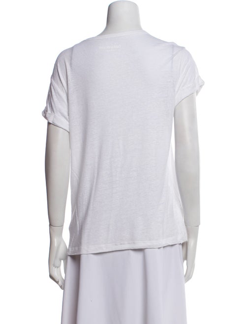 Zadig & Voltaire Linen Scoop Neck T-Shirt