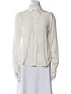 Zadig & Voltaire Silk Long Sleeve Button-Up Top