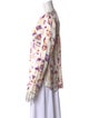 Zadig & Voltaire Floral Print V-Neck Blouse