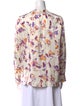 Zadig & Voltaire Floral Print V-Neck Blouse