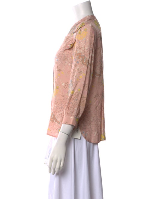 Zadig & Voltaire Printed V-Neck Blouse