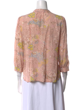 Zadig & Voltaire Printed V-Neck Blouse