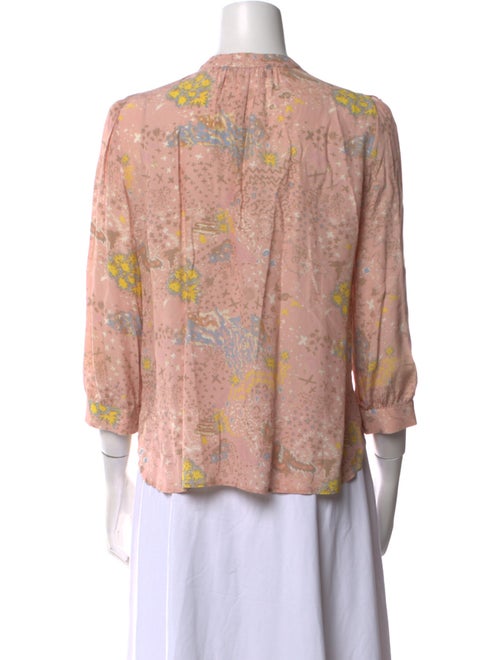 Zadig & Voltaire Printed V-Neck Blouse