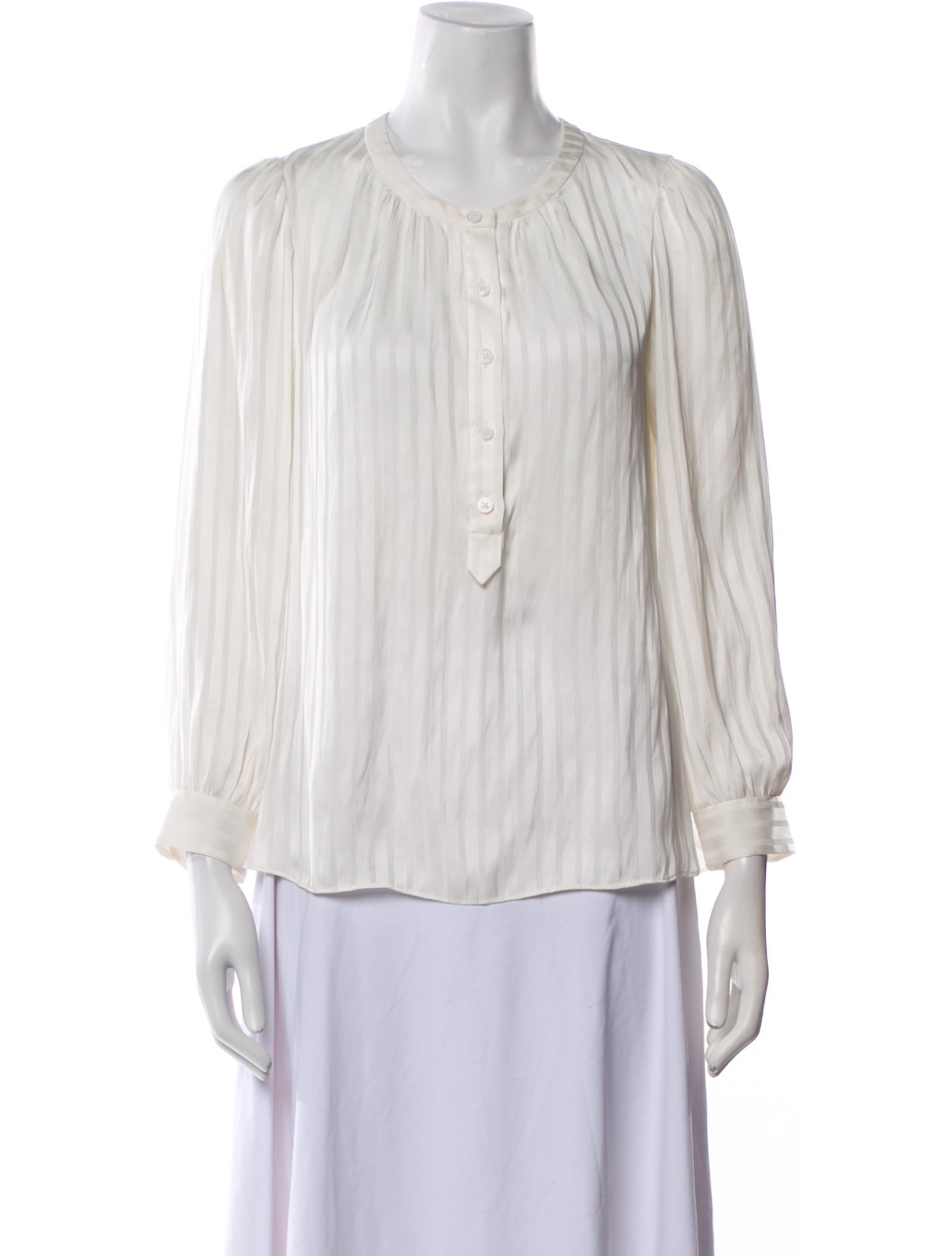 Zadig & Voltaire Crew Neck Three-Quarter Sleeve Blouse