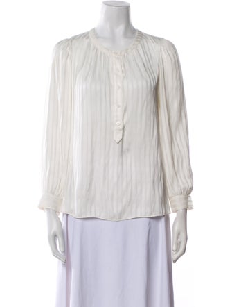 Zadig & Voltaire Crew Neck Three-Quarter Sleeve Blouse