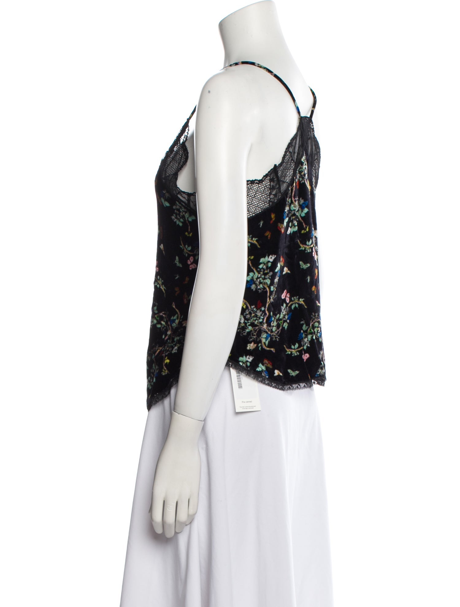 Zadig & Voltaire Floral Print V-Neck Top