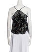 Zadig & Voltaire Floral Print V-Neck Top