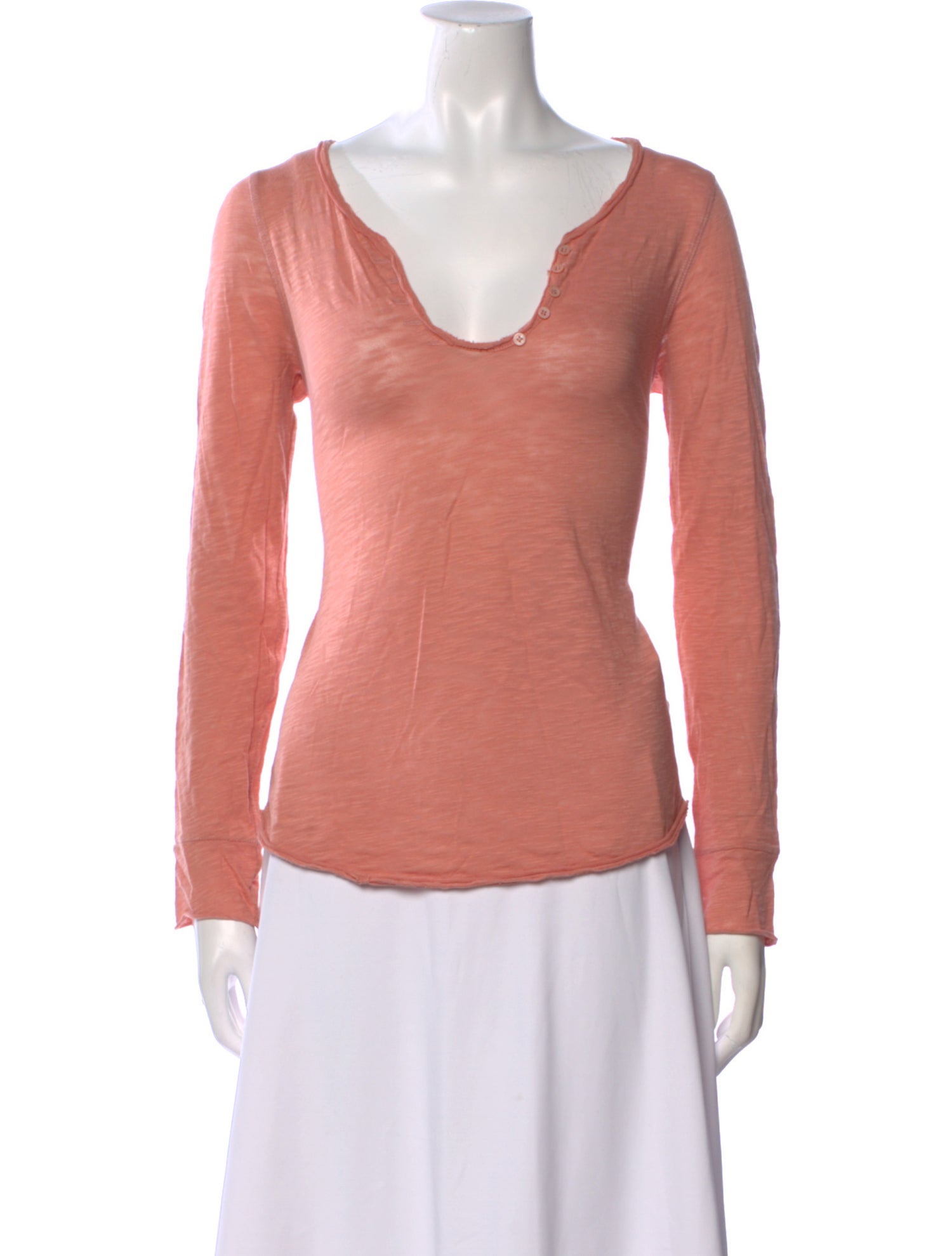 Zadig & Voltaire Scoop Neck Long Sleeve T-Shirt