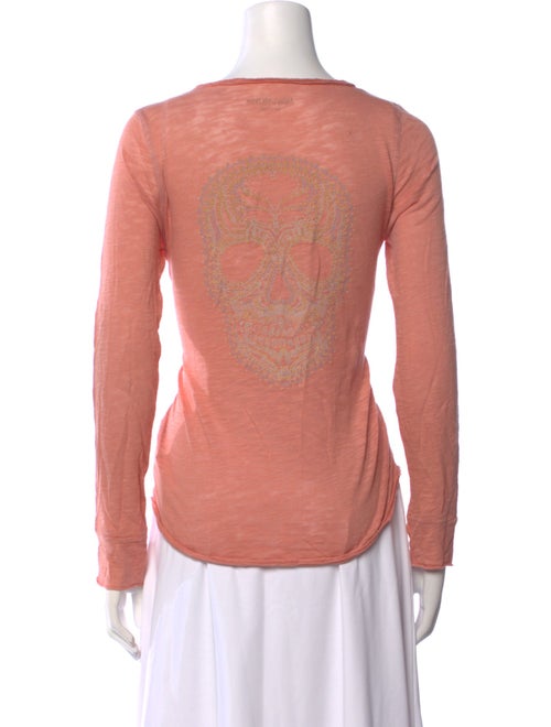 Zadig & Voltaire Scoop Neck Long Sleeve T-Shirt