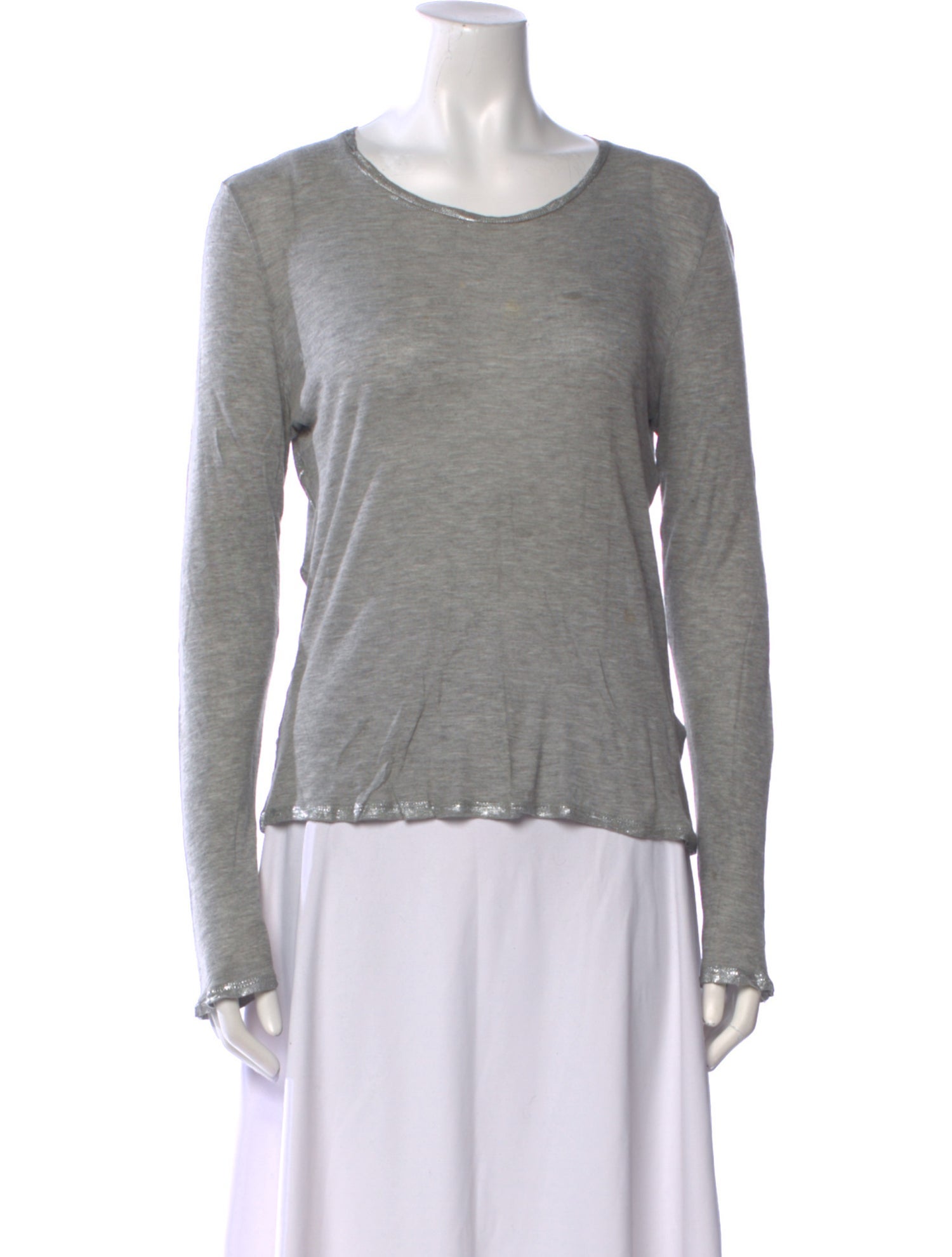 Zadig & Voltaire Scoop Neck Long Sleeve T-Shirt