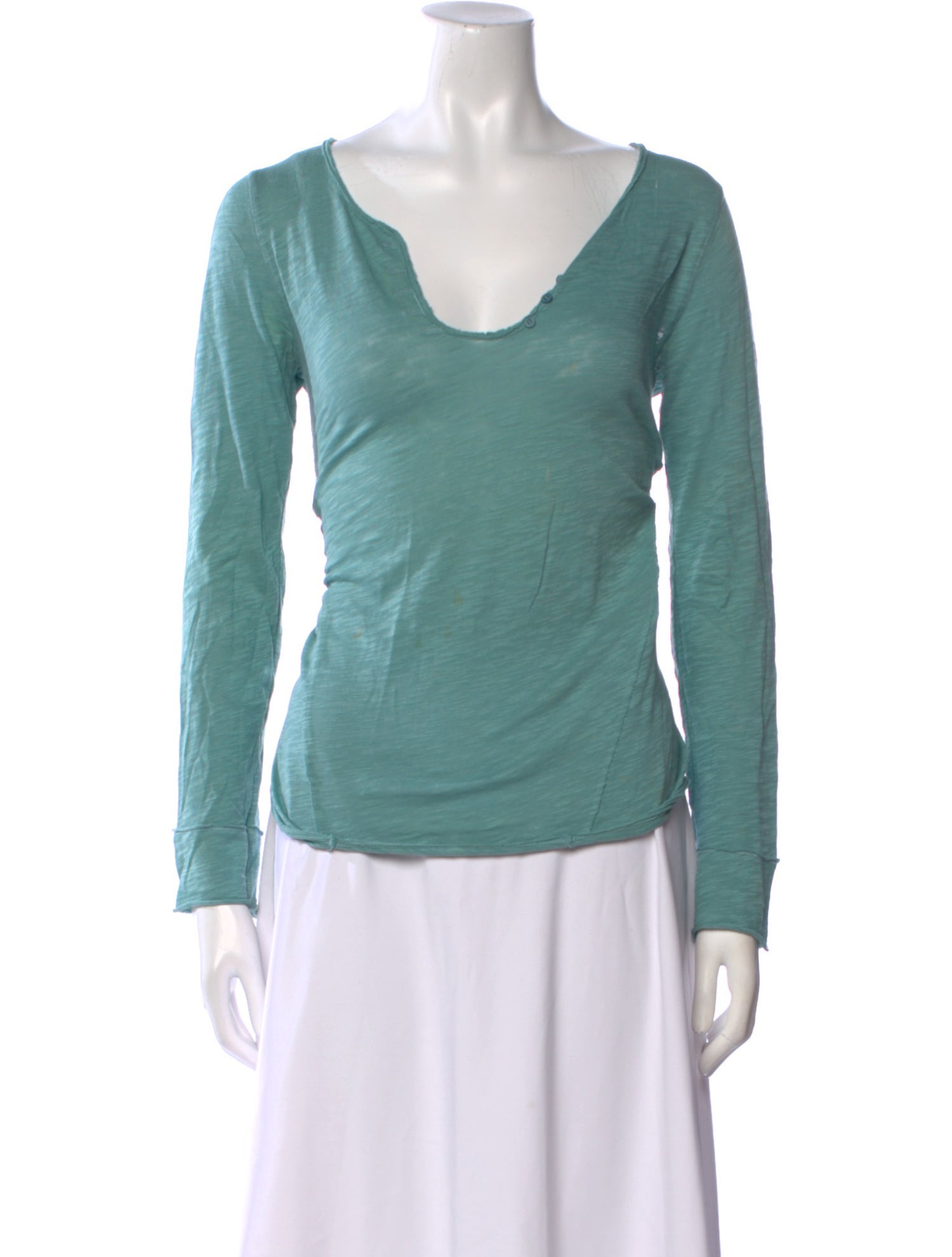 Zadig & Voltaire Cowl Neck Long Sleeve T-Shirt