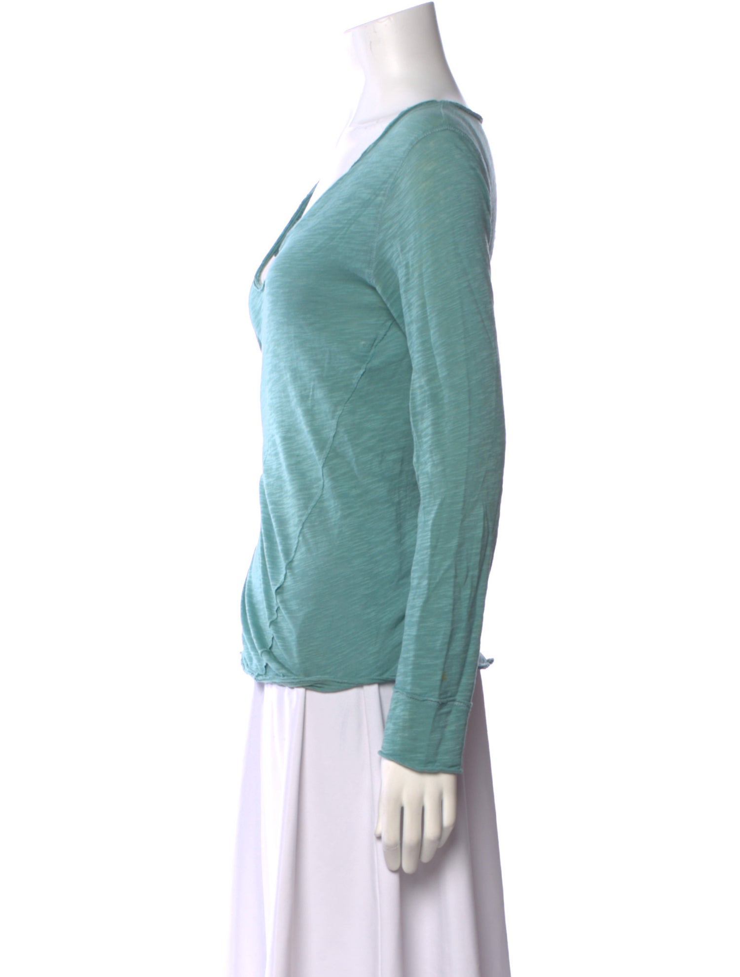 Zadig & Voltaire Cowl Neck Long Sleeve T-Shirt