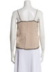 Zadig & Voltaire Silk Square Neckline Crop Top