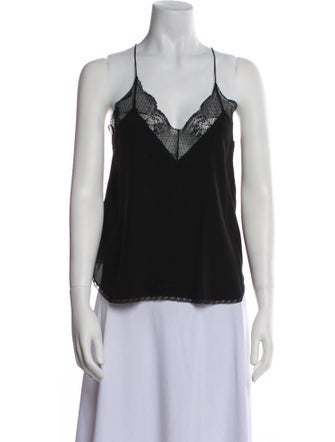 Zadig & Voltaire Silk V-Neck Top
