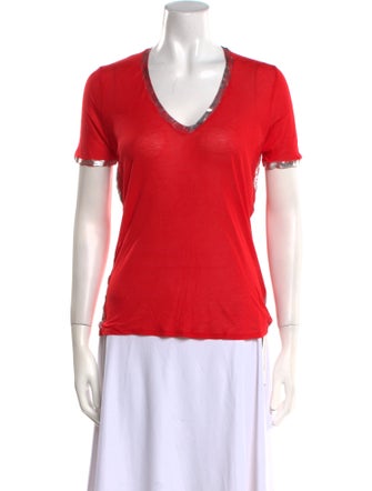 Zadig & Voltaire V-Neck Short Sleeve T-Shirt