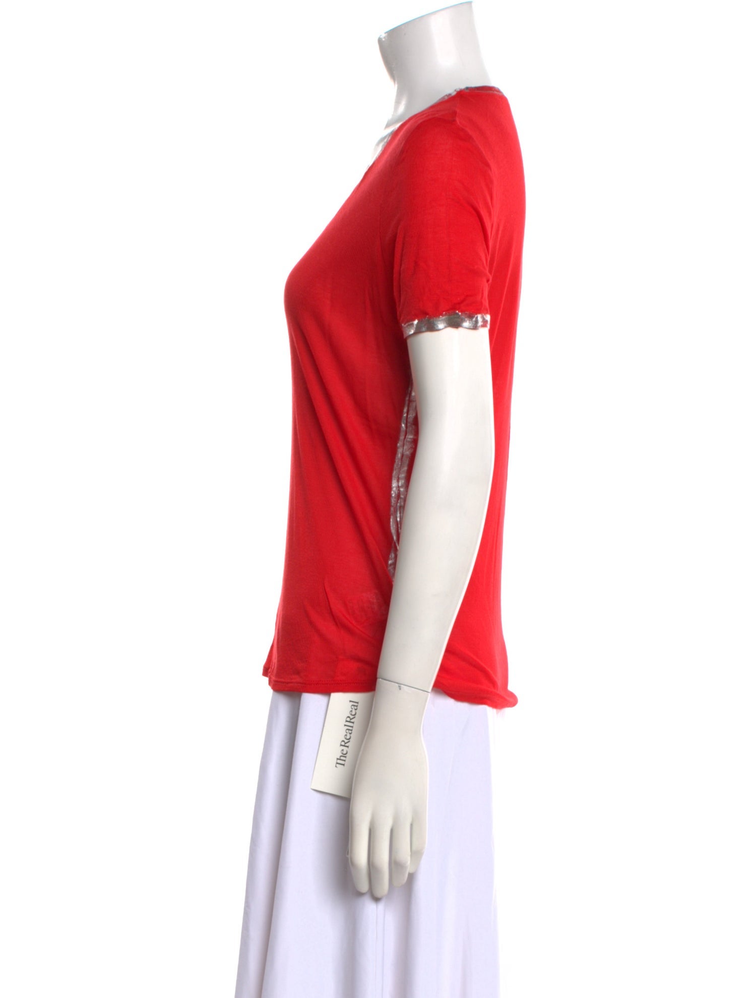 Zadig & Voltaire V-Neck Short Sleeve T-Shirt