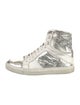 Zadig & Voltaire Leather Colorblock Pattern Sneakers