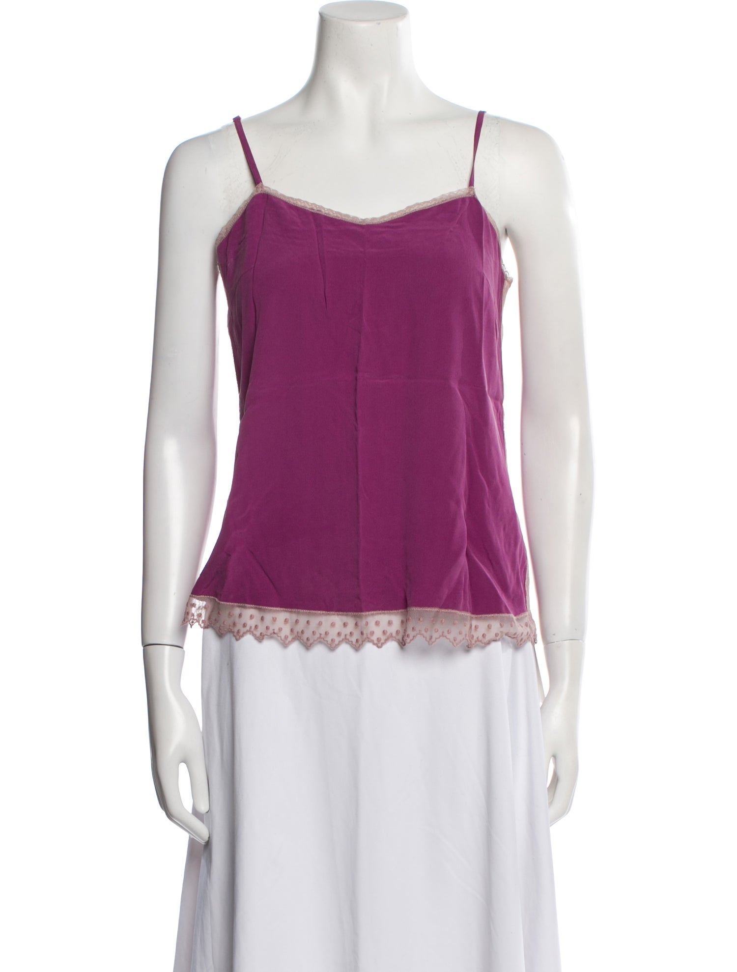 Zadig & Voltaire Silk Square Neckline Top