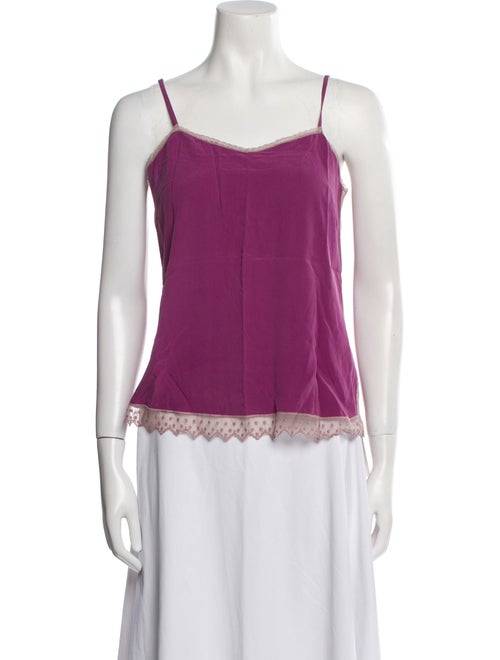 Zadig & Voltaire Silk Square Neckline Top