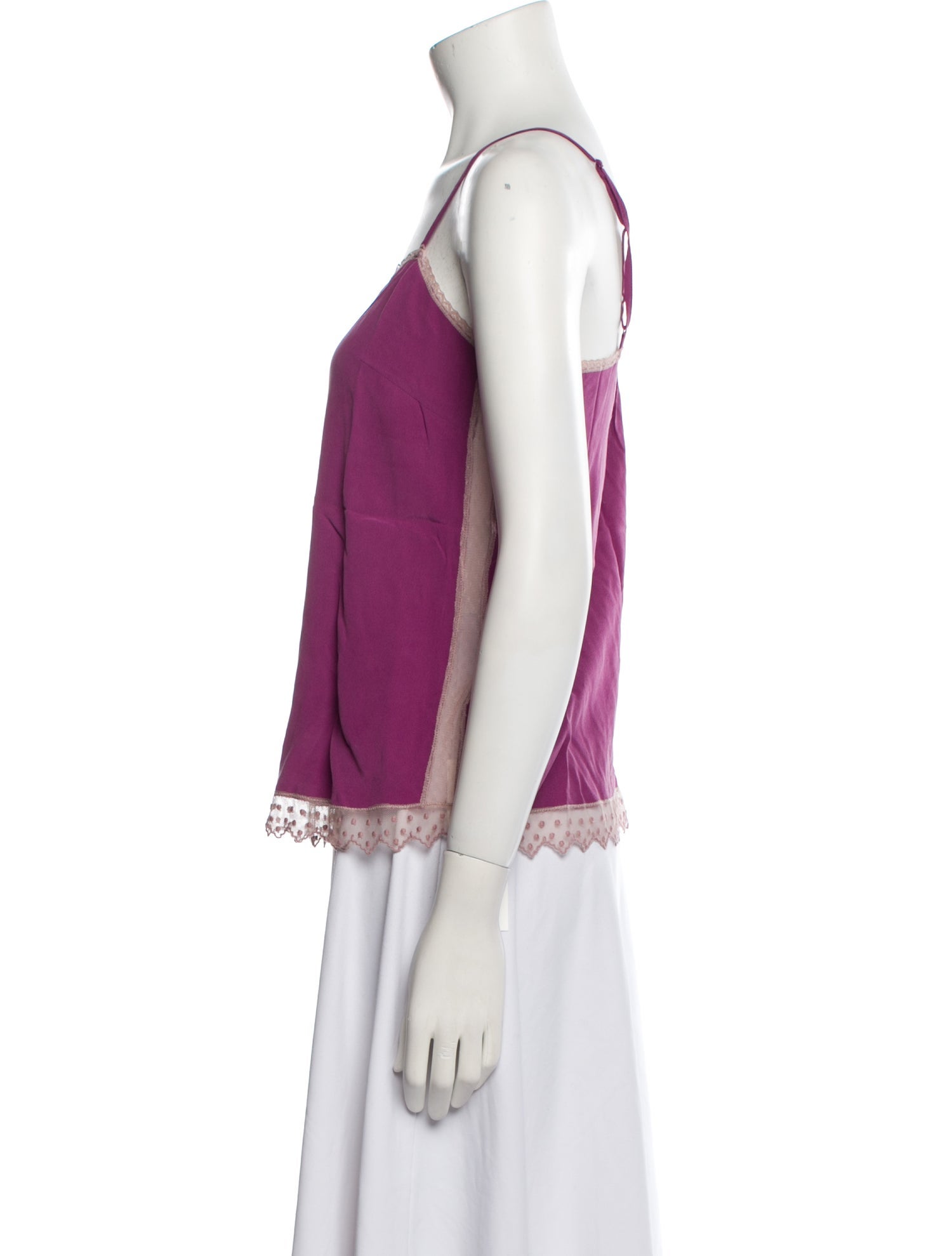 Zadig & Voltaire Silk Square Neckline Top