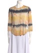 Zadig & Voltaire Silk Tie-Dye Print Blouse