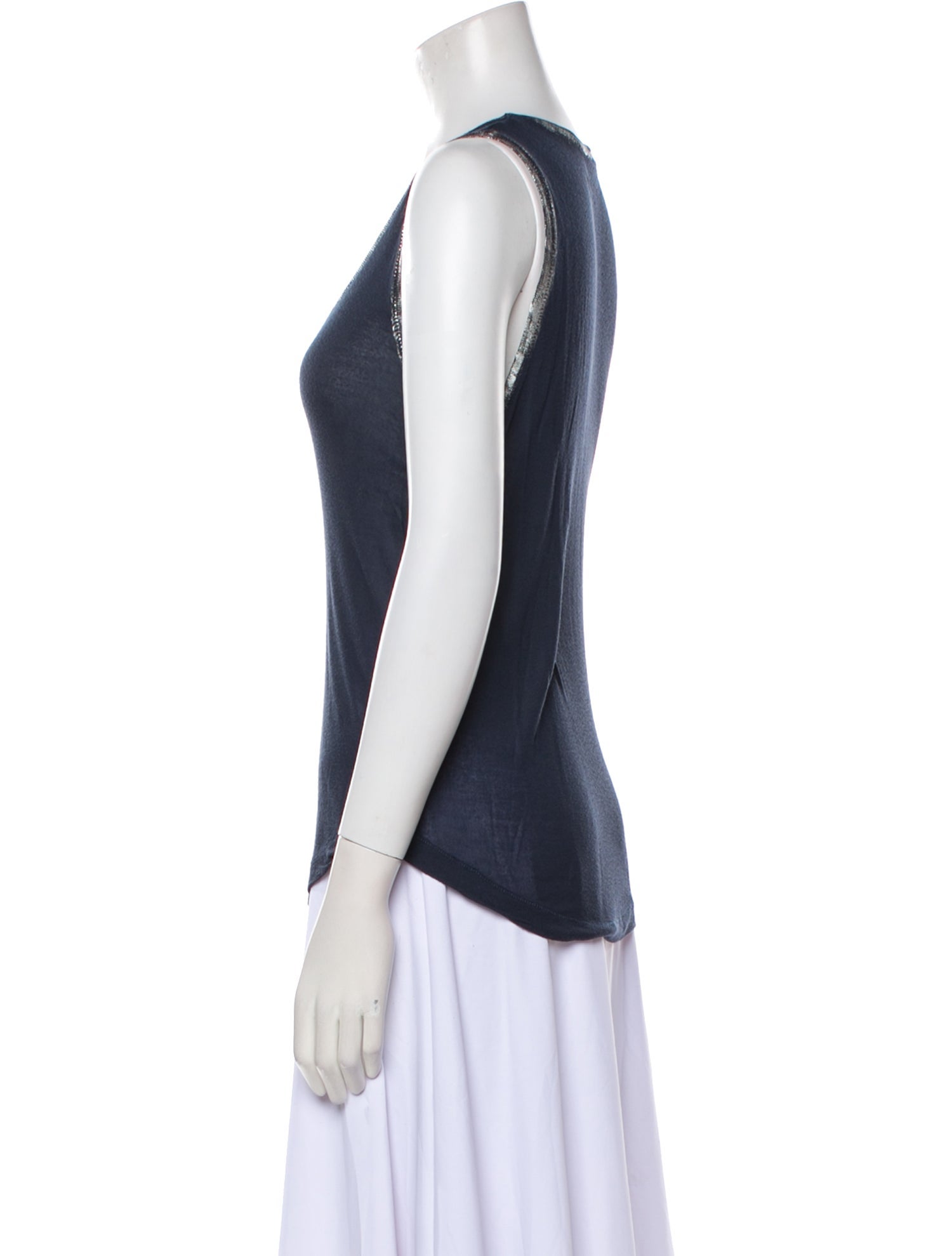 Zadig & Voltaire Scoop Neck Sleeveless Top