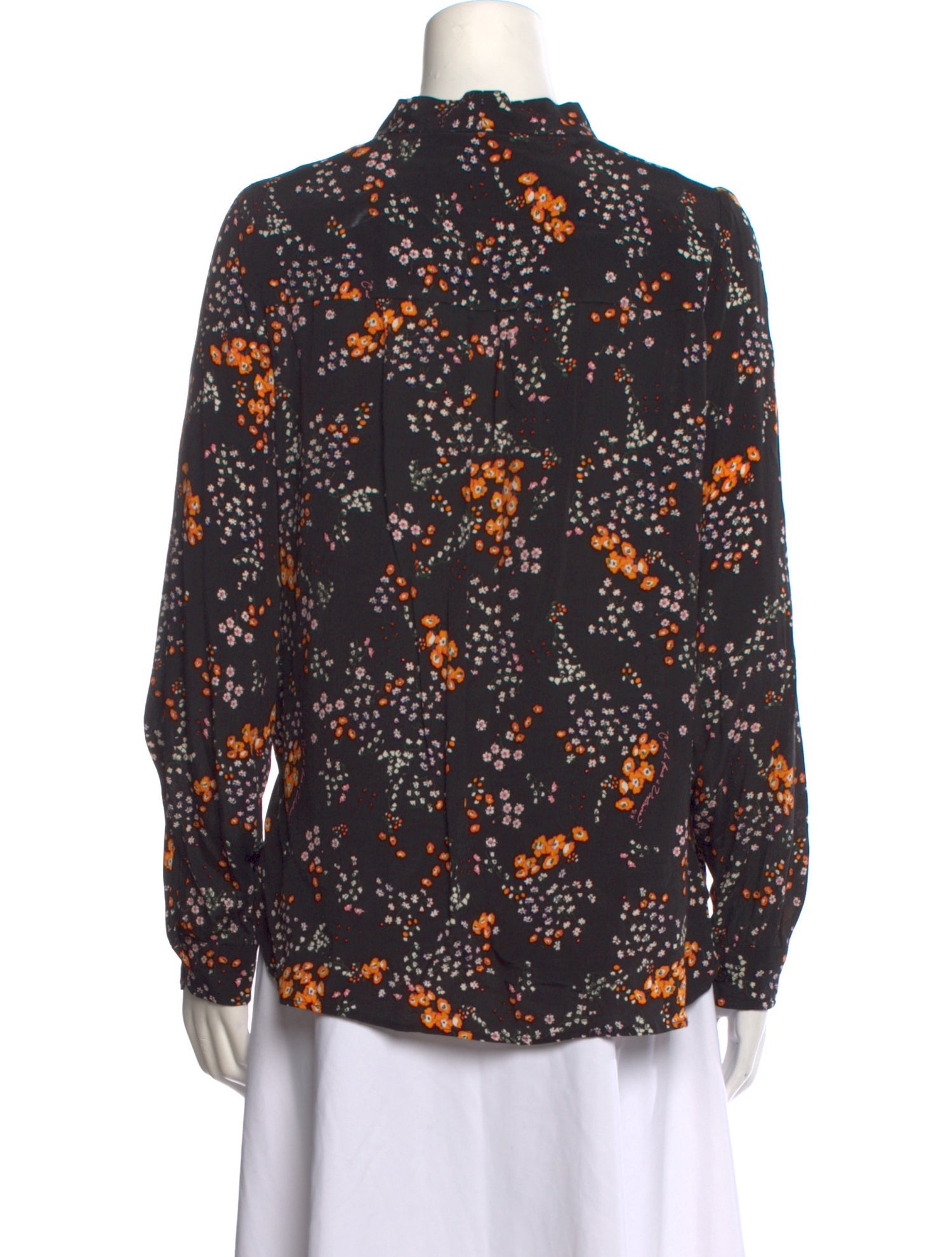 Zadig & Voltaire Floral Print Long Sleeve Blouse