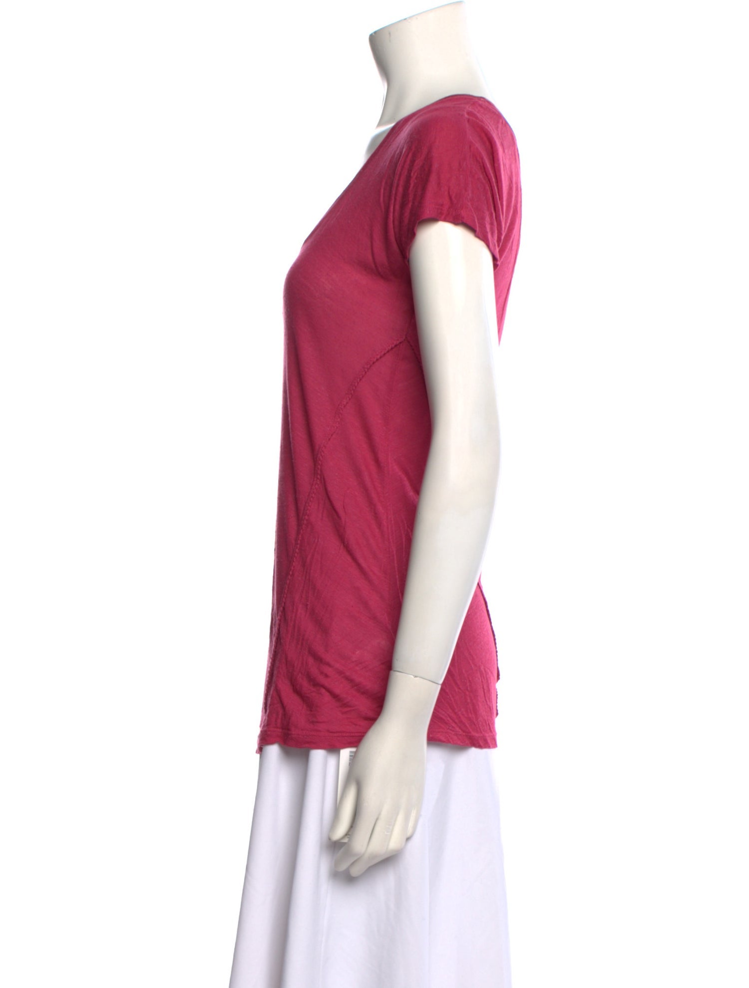 Zadig & Voltaire Scoop Neck Short Sleeve T-Shirt