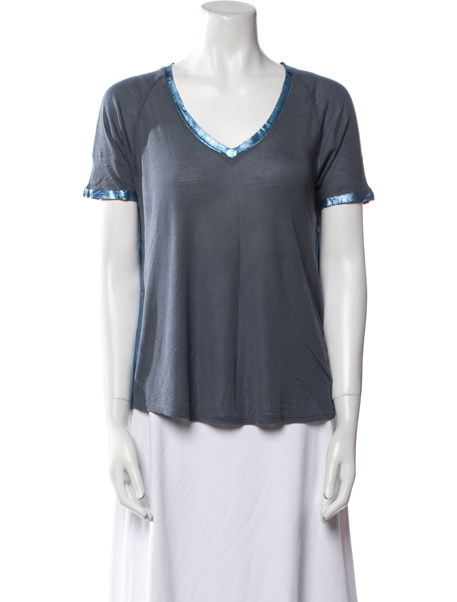 Zadig & Voltaire V-Neck Short Sleeve T-Shirt