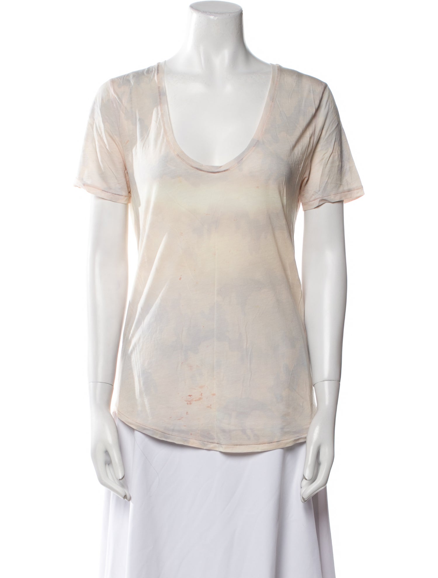 Zadig & Voltaire Tie-Dye Print Scoop Neck T-Shirt
