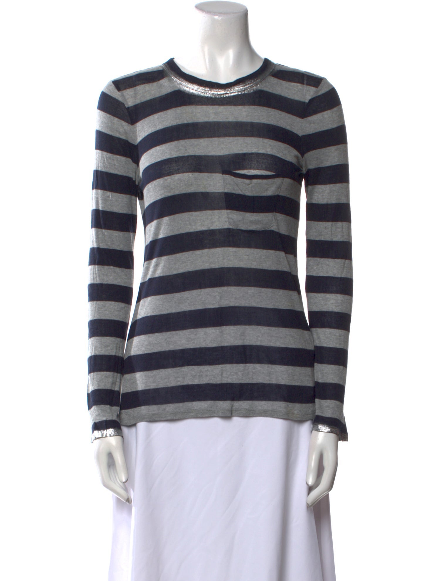 Zadig & Voltaire Striped Crew Neck Top