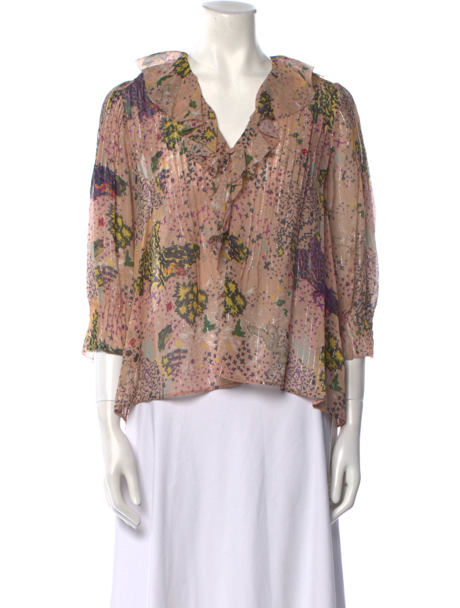 Zadig & Voltaire Silk Floral Print Blouse