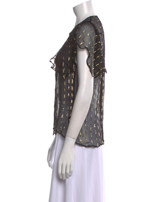 Zadig & Voltaire Printed V-Neck Blouse