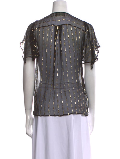 Zadig & Voltaire Printed V-Neck Blouse