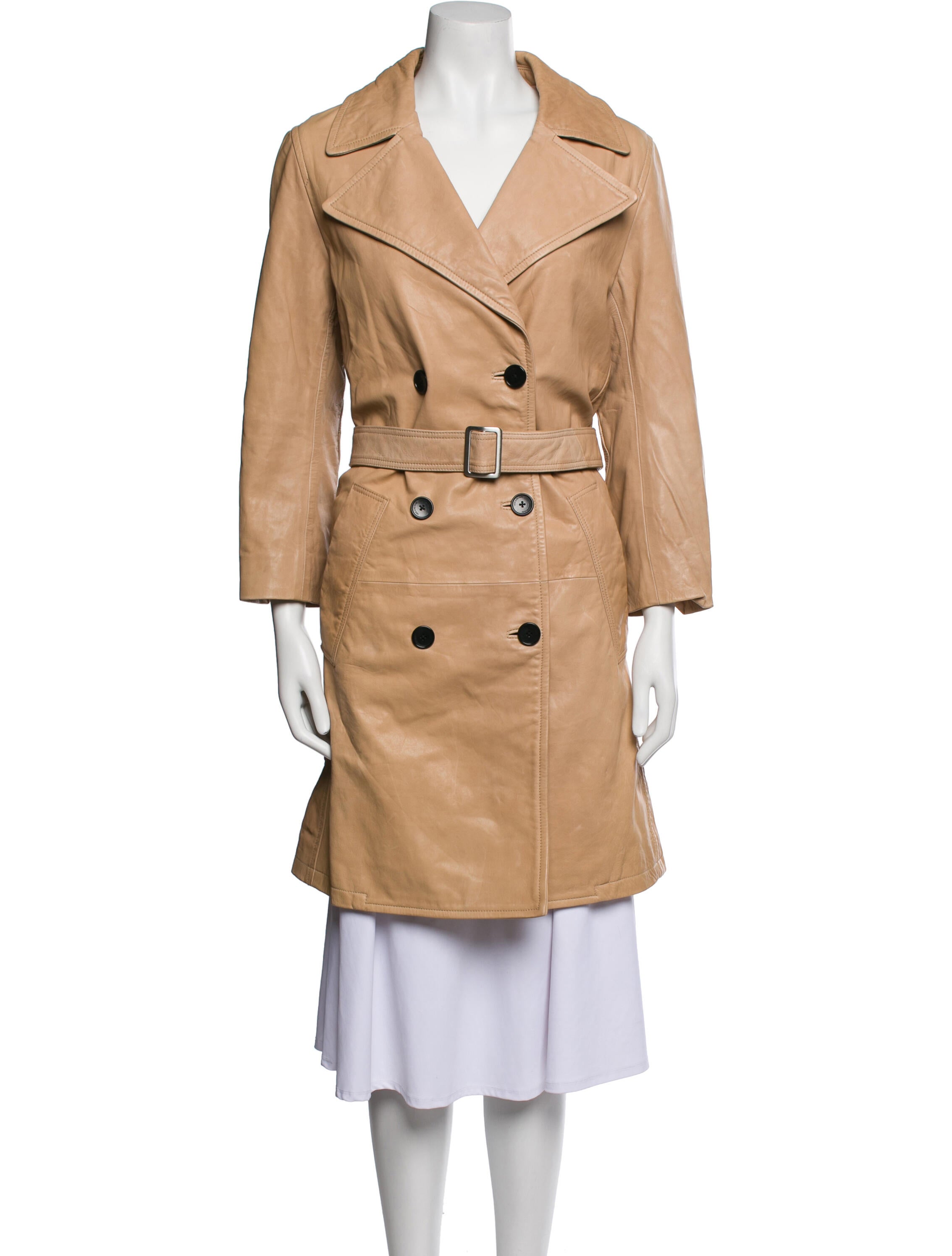 Zadig & Voltaire Leather Trench Coat
