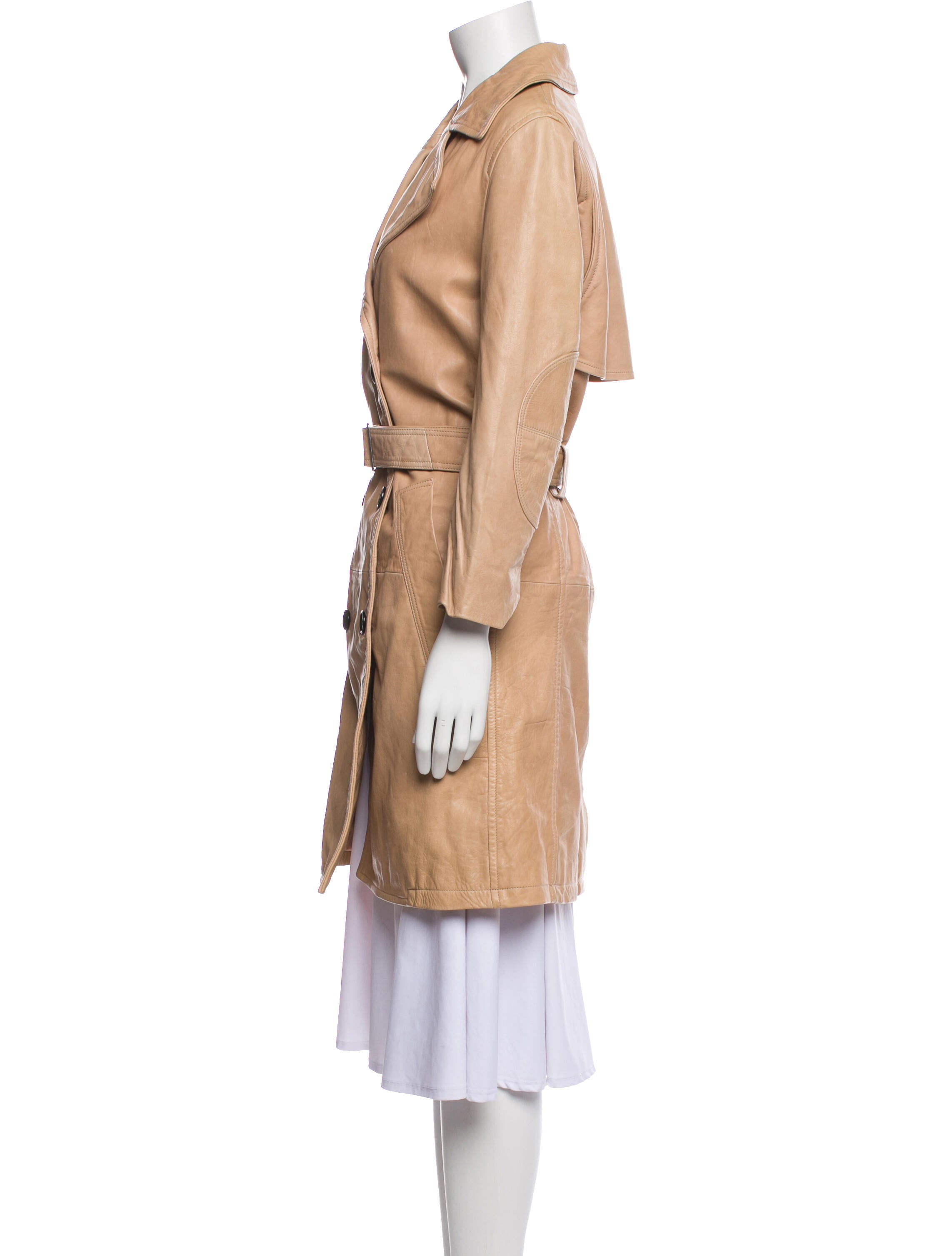 Zadig & Voltaire Leather Trench Coat