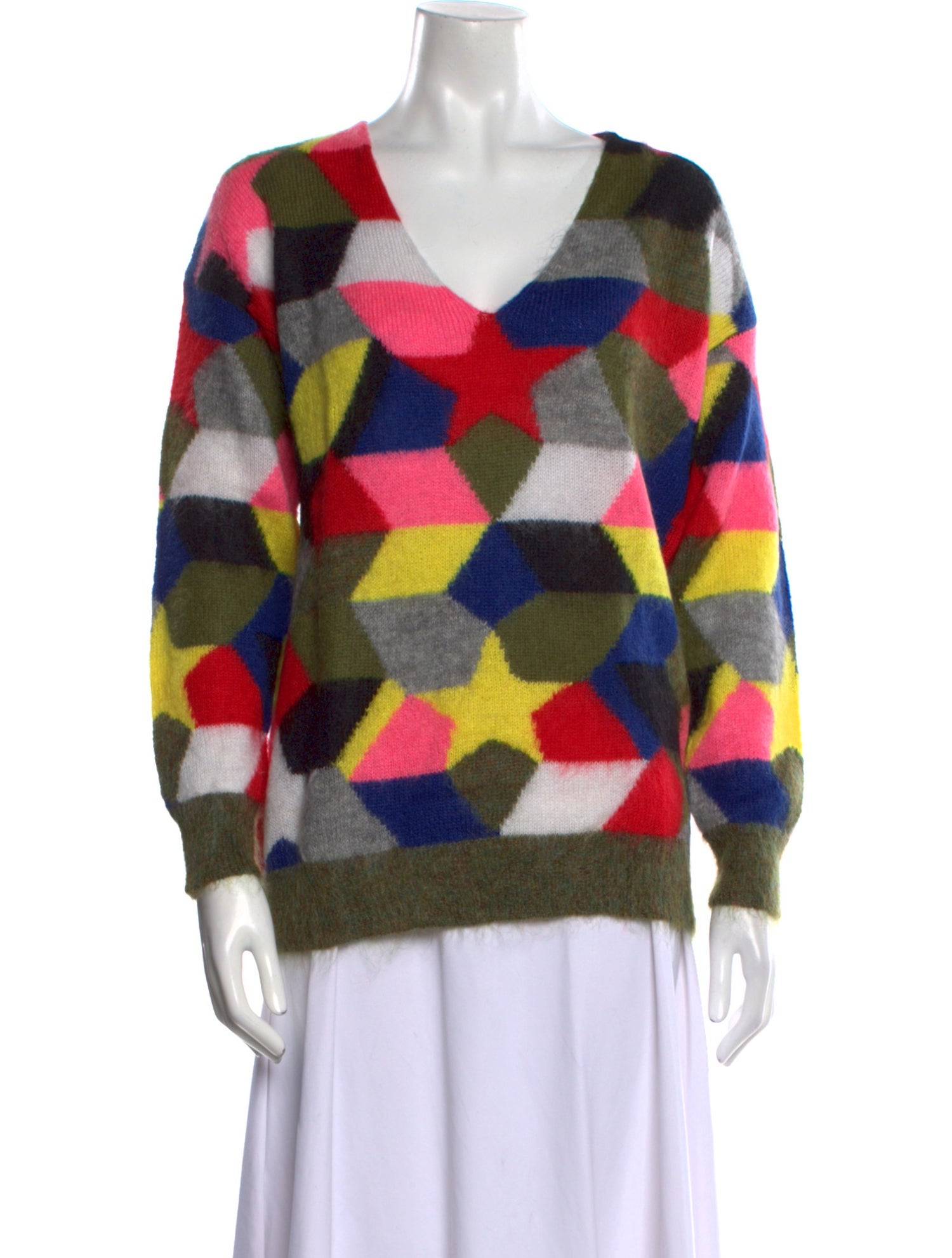 Zadig & Voltaire Printed V-Neck Sweater