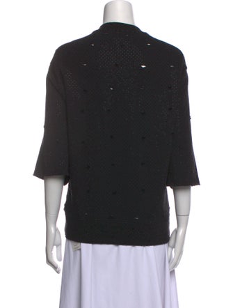 Zadig & Voltaire Scoop Neck Three-Quarter Sleeve Sweatshirt