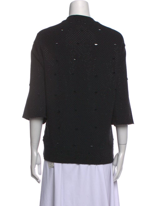 Zadig & Voltaire Scoop Neck Three-Quarter Sleeve Sweatshirt