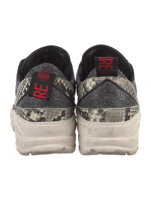 Zadig & Voltaire Leather Animal Print Sneakers