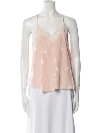 Zadig & Voltaire Silk V-Neck Top