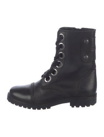 Zadig & Voltaire Leather Combat Boots