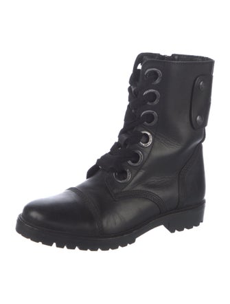 Zadig & Voltaire Leather Combat Boots