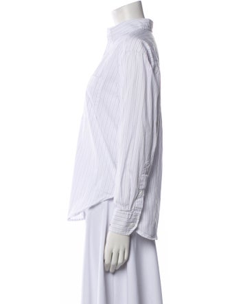 Zadig & Voltaire Striped Long Sleeve Button-Up Top