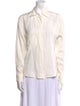 Zadig & Voltaire Silk Long Sleeve Button-Up Top