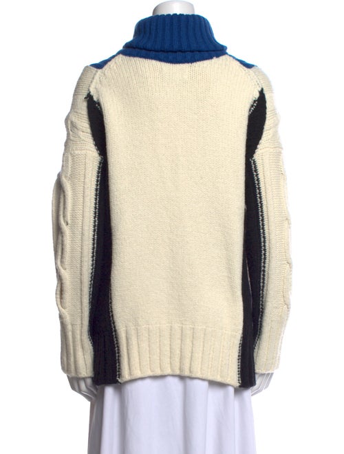 Zadig & Voltaire Wool Colorblock Pattern Sweater