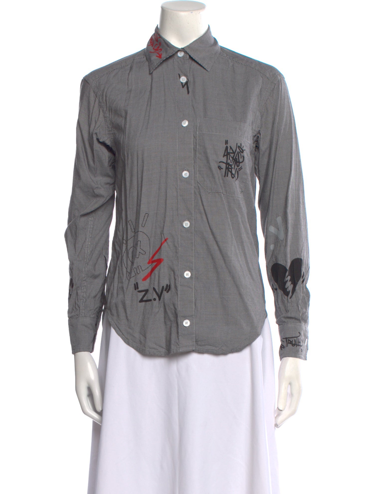 Zadig & Voltaire Long Sleeve Button-Up Top