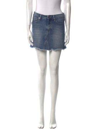 Zadig & Voltaire Distressed Accents Mini Skirt